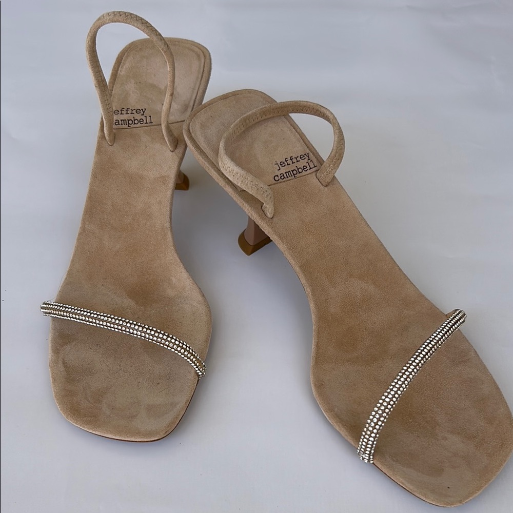 Jeffrey Campbell Tan Heels with Classic Design